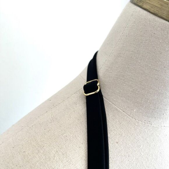 Isabel Maternity Lacey Tankini Swimsuit Top Size D/DD Medium Black Cute Back Det - Picture 9 of 13